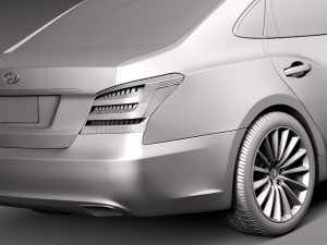 Hyundai Equus 2014 Model 3D