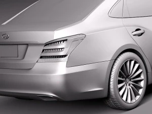 Hyundai Equus 2014 3D Model