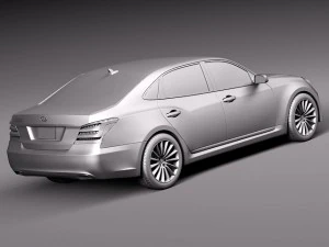 Hyundai Equus 2014 3D Model