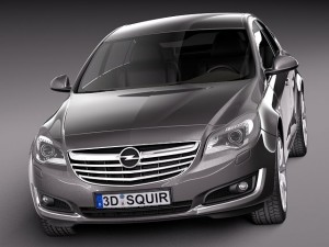 Opel Insignia Sedan 2014 Modello 3D