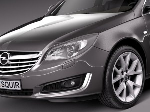Opel Insignia Sedan 2014 Modello 3D