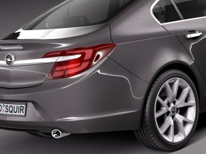 Opel Insignia Sedan 2014 Modello 3D