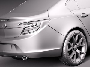 Opel Insignia Sedan 2014 Modello 3D
