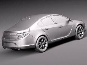 Opel Insignia Sedan 2014 Modello 3D