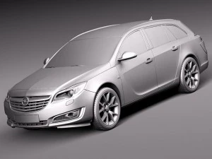 Opel Insignia Sport Tourer 2014 Modello 3D