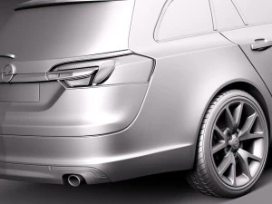 Opel Insignia Sport Tourer 2014 Modello 3D