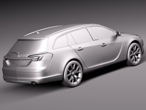 Opel Insignia Sports Tourer 2014 3D Модель