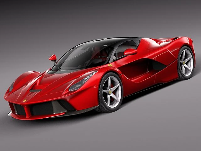 Ferrari Laferrari 2014 3D Model .c4d .max .obj .3ds .fbx .stl .blend