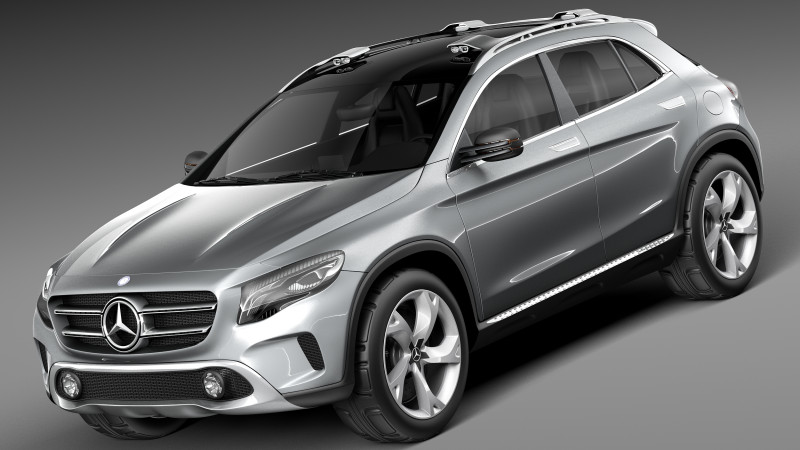 Mercedes-Benz GLA Concept 2013 Modelo 3D .c4d .max .obj .3ds .fbx .stl .blend 