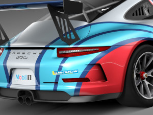 Porsche 911 GT3Cup 2013 Martini 3D Modell