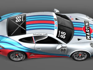 Porsche 911 GT3Cup 2013 Martini 3D Model