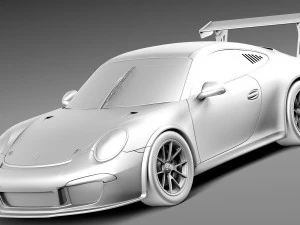 Porsche 911 GT3Cup 2013 Martini 3D Model