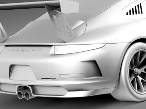 Porsche 911 GT3Cup 2013 Martini 3D Model