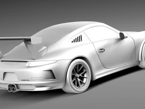 Porsche 911 GT3Cup 2013 Martini 3D Model