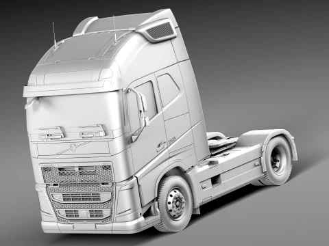 Volvo FH16 Globtrotter 2013 3D Model