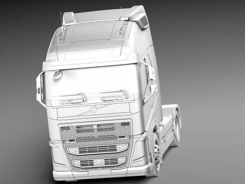 Volvo FH16 Globtrotter 2013 3D 모델