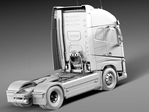 Volvo FH16 Globtrotter 2013 3D Model