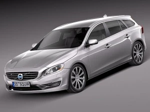 Volvo V60 2014 3D Model