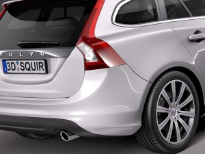 Volvo V60 2014 3D Модель
