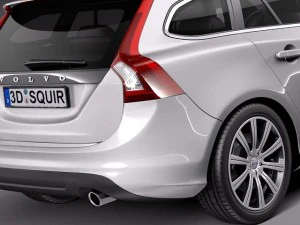 Volvo V60 2014 3D Model