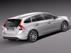 Volvo V60 2014 3D Модель