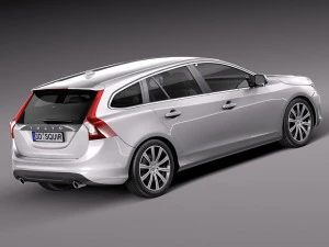 Volvo V60 2014 3D Model