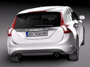 Volvo V60 2014 3D Model