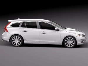 Volvo V60 2014 3D Model