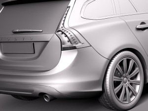 Volvo V60 2014 3D Модель