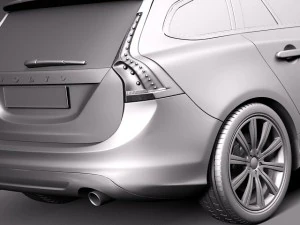 Volvo V60 2014 3D Model