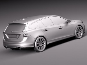 Volvo V60 2014 3D Модель
