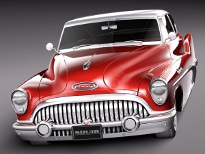 Buick Super Riviera Coupe 1953 3D Модель