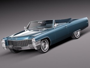 Cadillac Deville 1965 Convertible Modèle 3D