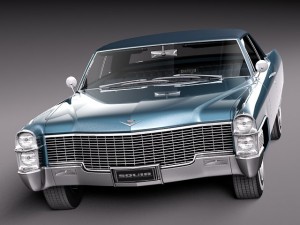 Cadillac Deville 1965 Convertible Modèle 3D