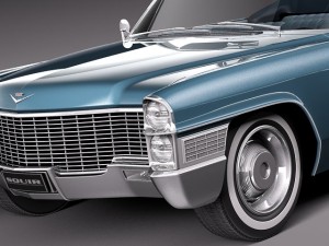 Cadillac Deville 1965 Convertible Modèle 3D