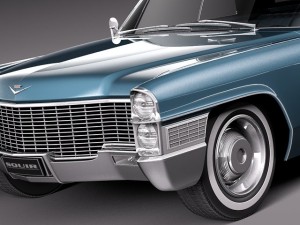 Cadillac Deville 1965 Convertible Modèle 3D