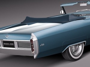 Cadillac Deville 1965 Convertible Modèle 3D