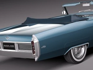 Cadillac Deville 1965 Convertible 3D Model