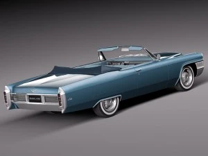 Cadillac Deville 1965 Convertible 3D Model