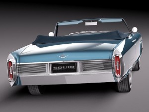 Cadillac Deville 1965 Convertible Modèle 3D
