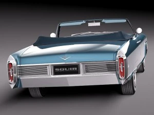 Cadillac Deville 1965 Convertible 3D Model