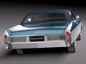 Cadillac Deville 1965 Convertible Modèle 3D