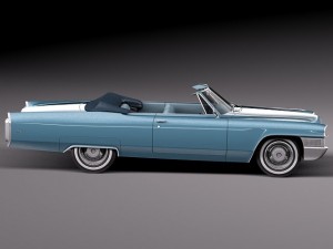 Cadillac Deville 1965 Convertible Modèle 3D
