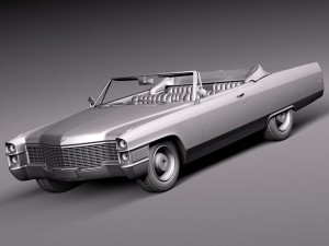 Cadillac Deville 1965 Convertible Modèle 3D