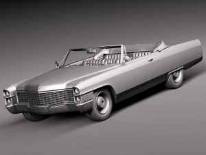 Cadillac Deville 1965 Convertible 3D Model