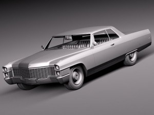 Cadillac Deville 1965 Convertible Modèle 3D