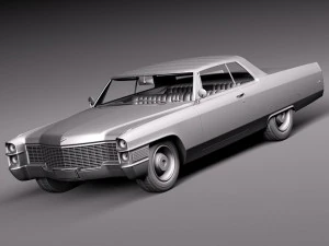 Cadillac Deville 1965 Convertible 3D Model