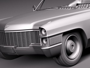 Cadillac Deville 1965 Convertible Modèle 3D