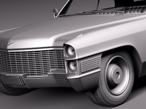 Cadillac Deville 1965 Convertible Modèle 3D