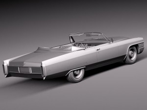 Cadillac Deville 1965 Convertible Modèle 3D